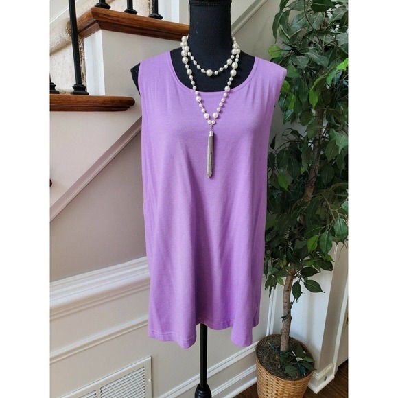 Roaman's 2- Button Down Top (20W)w/ Tank (1X) - Picture 2 of 12